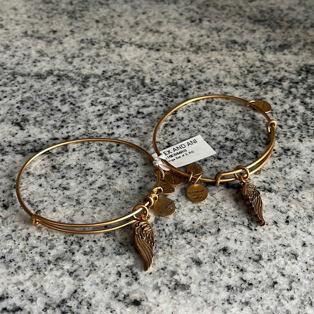 Alex and Ani Angel Wing Bracelets